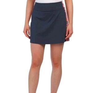 Tommy Bahama Indigo UPF 50 Golf Tennis Pickleball Floral Panel Skort Skirt SZ M